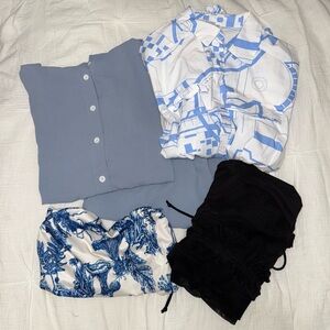 BUNDLE Stylish Blue and Black Clothing Set